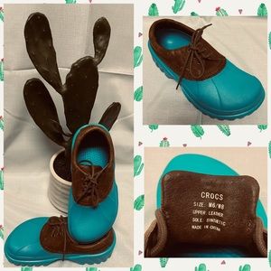 Previously loved Ladies Crocs with leather upper